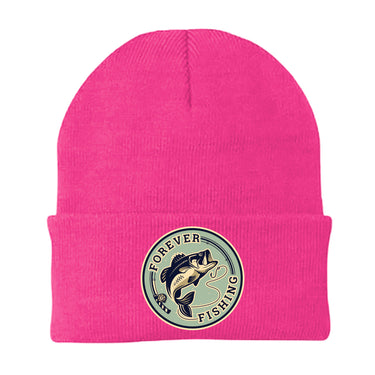 Forever Fishing Embroidered Beanie